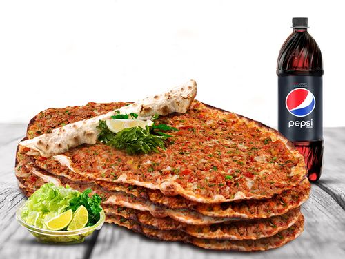 5 Lahmacun + 1Lt. İçecek